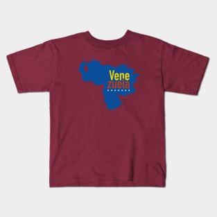 Venezuela Mapa Tricolor Kids T-Shirt